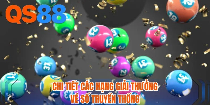 Chi tiết các hạng giải thưởng vé số truyền thống